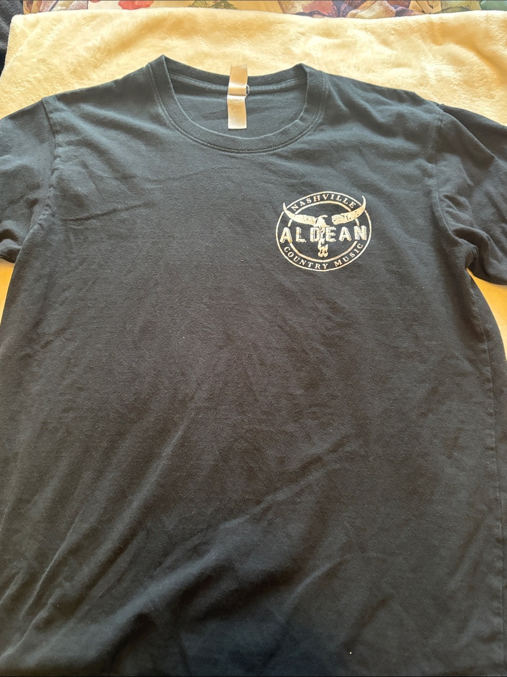 Alden Black Short Sleeve Crewneck Tee with Small Nashville Logo